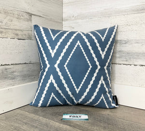 Blue Patterned Pillow