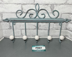 Teal Coat Hanger Hooks