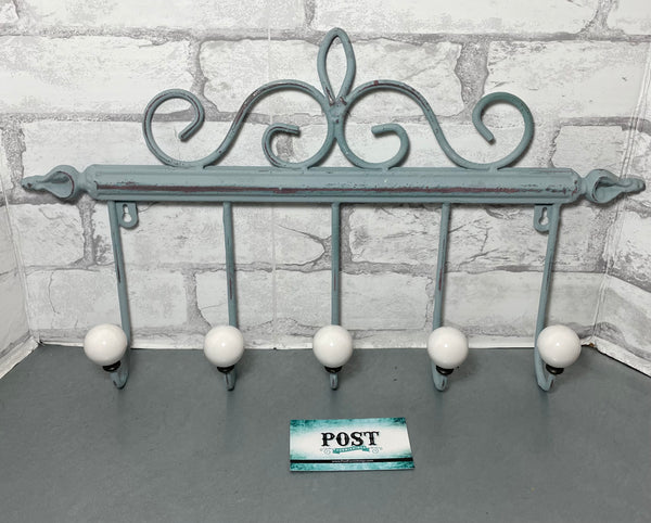 Teal Coat Hanger Hooks