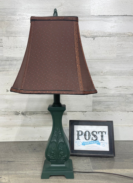 Dark Green Refinished Lamp