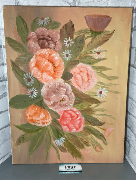 Original Pink Flower Painting