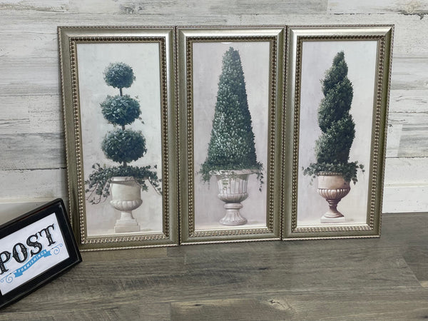 Set Of Three Tree Paintings